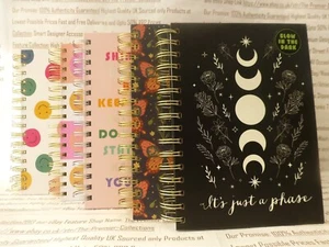 Cuaderno A5 Eccolo Grueso Asst-Col y Diseño Tapa Dura Diario Espiral Grande Nuevo - Imagen 1 de 18
