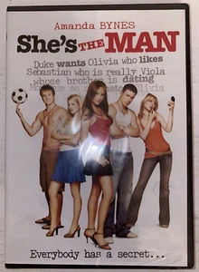 NEW Shes the Man DVD 2006 RomCom Romance Comedy Amanda Bynes Channing Tatum - Foto 1 di 14