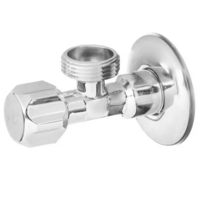 INVENA 1/2" 3/8" 3/4" Water Valve Connector Washing Machine Basin Chrome Plated Brass