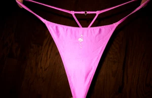 Bragas tanga de cuerda en V muy sexy de satén de Victoria's Secret - Imagen 1 de 5