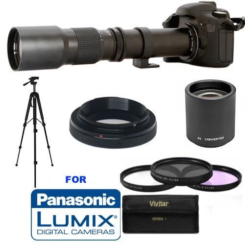 500mm/1000mm Lens for Panasonic Lumix GH5 GH4 GH3 GX85 G85 GX850 GX8 GX7 G7 G6 - Image 1 of 4