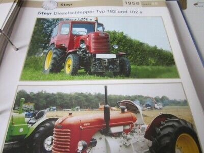 Traktor Steyr Typ 183, 182a, 1956 Datenblatt  08 • 4.39€