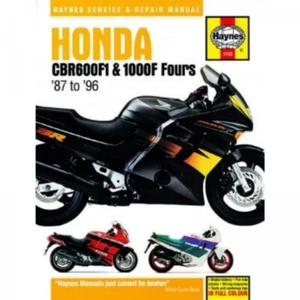 Honda Motorrad CBR600F1 e 1000F Fours (1987-1996) manuale riparazione Haynes - Foto 1 di 5