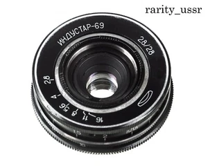 Industar- 69 Soviet wide-angle lens 28 mm f 2,8 Mount M39 L39 - Picture 1 of 5