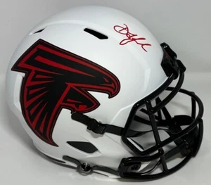 Casco de Velocidad Réplica LUNAR Falcons DRAKE LONDON Firmado Tamaño Completo AUTOMÁTICO - BAJO - Imagen 1 de 1