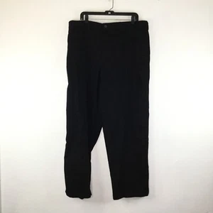 George Pants Men Size 42x32 Black Solid Pockets Button Zipper Closure - Picture 1 of 8