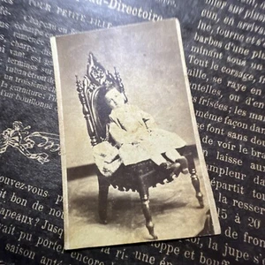 vtg cdv creepy chair possible post mortem? by Cowan’s of cincinnati, OH - Picture 1 of 2