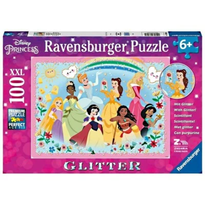 PUZZLE DISNEY FORTES PRINCESSE 100 PZ PER BAMBINI ETA'+ 6 ANNI RAVENSBURGER - Immagine 1 di 2