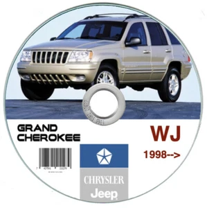 Jeep Grand Cherokee WJ 1998-2004 manuale officina su Cd - Foto 1 di 8