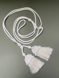 Prussian Aiguilettes Ulanen enlisted Fangschnur 100% Cotton - white - Picture 1 of 3