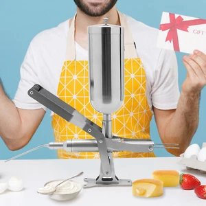 Máquina de llenado de crema de gelatina de relleno de churros de donut comercial de 5 L operada a mano - Imagen 1 de 8