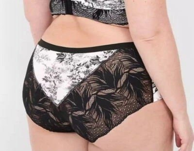 Sexy Panty Lane Bryant Blanco Floral No-Show Encaje Espalda Talla Grande 22/24, 3X Foto 1 de 4
