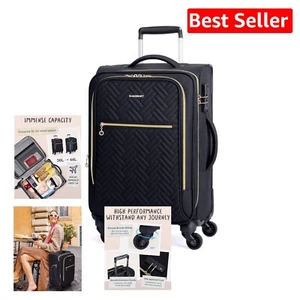 Compact 22x14x9 Rolling Suitcase with Expandable Design and Quick Access Pockets - Picture 1 of 8