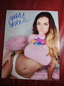 Gabbie Carter (stella del cinema adulto) foto firmata autografata scritta 8x10 - Foto 1 di 2