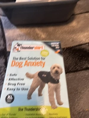 Thundershirt Dog Anxiety Calming Treatment XL Dogs Solid Gray  65-110 lbs - Image 1 of 2