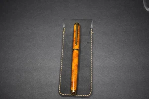 Danitrio Dani International penna roller marrone con bordo tono oro - Foto 1 di 15