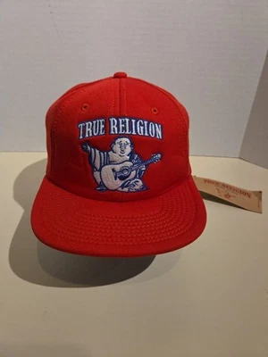 Винтажный True Religion Buddah логотип 6 панели бейсболки новый с Ярлыками вышивка - Изображение 1 из 4