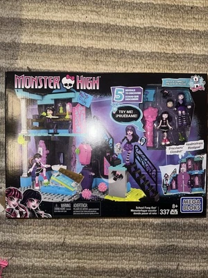 Monster High School Fang Out MEGA Blocks Juego Draculaura NUEVO Retirado 2015 Foto 1 de 2