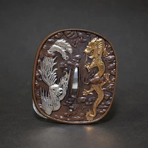 Tsuba samurai sword guard koshirae katana wakizashi - Picture 1 of 3