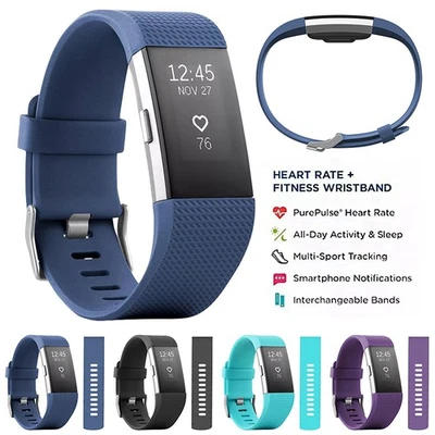 Fit&bit- Charge 2 Smartwatch Herzfrequenzmonitor und Fitness-Armband Tracker - Bild 1 von 4