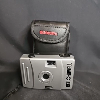 Vtg Bell & Howell Point and Shoot 35mm Film Camera Focus Free 28mm Lens w/ Case - Image 1 of 4