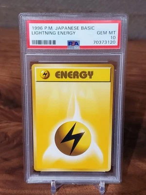 1996 Pokemon Japanese Basic Lightning Energy - PSA 10 GEM MINT Base Set - Image 1 of 2