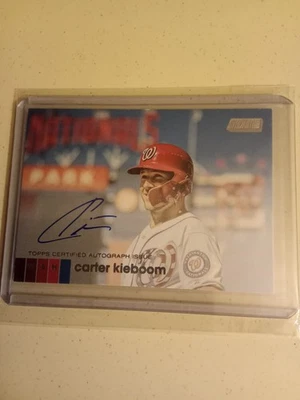 2020 Stadium Club Carter Kieboom AUTOGRAPH #ACK Rookie baseball card - Image 1 of 2