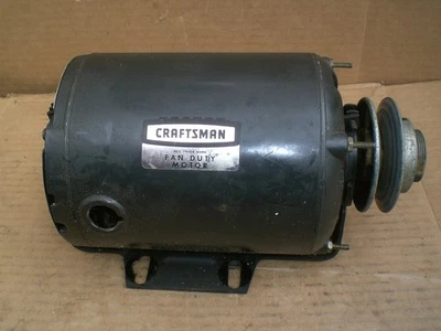 Craftsman 1/3 HP  electric Fan Motor with pulley   115V  1725 RPM - Image 1 of 4