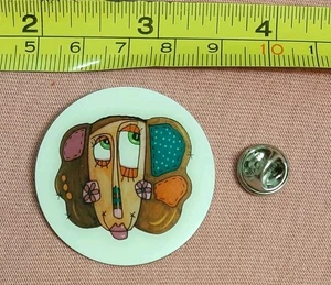 Süßes lustiges einzigartiges Kleid My Craft Craft Dame bunte Tasche Jacke Anstecknadel - Bild 1 von 3