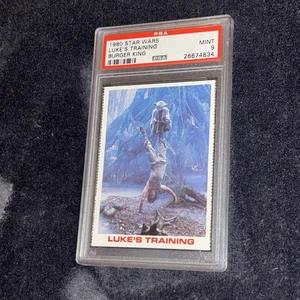 1980 Topps Card Burger King Luke’s Training Star Wars PSA 9 - Picture 1 of 3