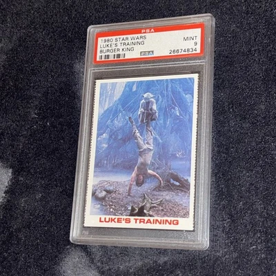 1980 Topps Card Burger King Luke’s Training Star Wars PSA 9 - Image 1 of 3