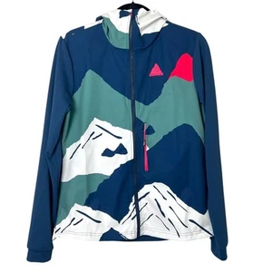 Maloja Damen SennesM. Bedruckte Kapuzenjacke Midnight Mountain Glow Gr. L - Bild 1 von 14