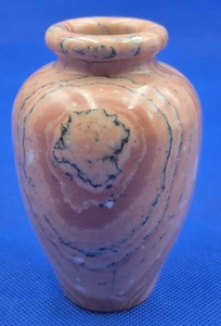 Kleine gebänderte Onyx Vase polierter Stein 4" hoch wunderschön! - Bild 1 von 8