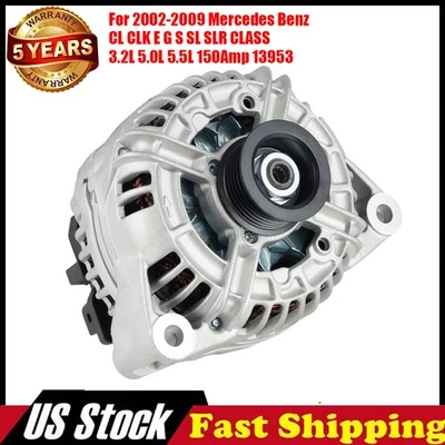 OEM Alternator For 2002-2006 Mercedes-Benz CL500 E500 E320 G55 S430 S500 13953…. - Imagem 1 de 4