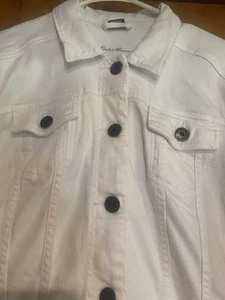 Eddie Bauer Damen Jeansjacke XL Optic White - Bild 1 von 10
