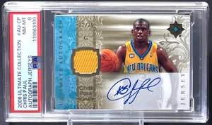 Chris Paul 2006-07 UD Ultimate Collection Autograph Jerseys /75 PSA On Card Auto - Picture 1 of 2