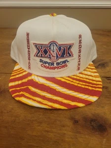 Vintage Washington Redskins Commanders Zubaz Super Bowl Hat - Picture 1 of 7