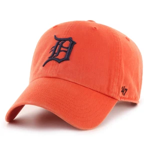 Detroit Tigers '47 Brand Orange Clean Up Adjustable Dad Hat - Picture 1 of 2