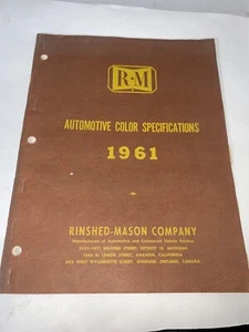 Original 1961 R - M Automotive Color Spec Catalog Edsel GM Chrysler Desoto - Picture 1 of 6
