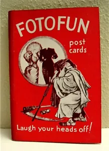 1935 Foto Fun 12 fumetti aggiungere testa cartoline nel libro NY inutilizzate vecchio magazzino stock - Foto 1 di 12