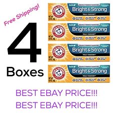 4 Arm & Hammer Bright and Strong Truly Radiant Toothpaste Travel Size 0.9 oz lot