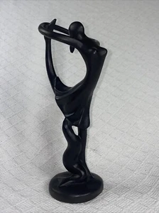 Escultura de bailarina en tono bronce con sello elegante estatuilla decoración 10 pulgadas de alto - Imagen 1 de 9