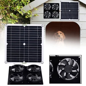 100W 1200cf Solar Powered Attic Fan System Roof Vent Fan For Attic/Greenhouse - Picture 1 of 8