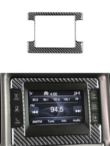 For Dodge Challenger 2015-2020 Carbon Fiber Navigation Frame Trim Cover 1pcs new - Picture 1 of 10