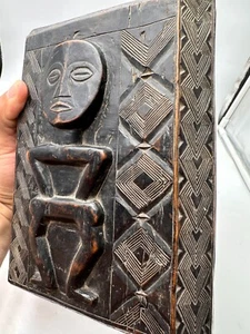 Art Africain, ancienne boîte à fard Kuba Ngondo - Imagen 1 de 11