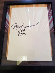 MUHAMMAD ALI 1972 TOKYO, JAPAN AUTOGRAPHED RESTUARANT MENU FOUGHT MAC FOSTER COA - Picture 1 of 13