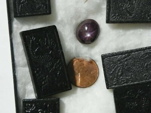 Star Ruby 21.19 Cts 13.2x15.3x8.5 MM Oval Cab Dark Red Purple Star Sapphire - Picture 1 of 2