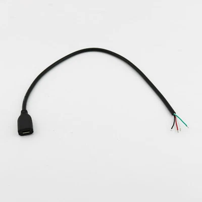 1pc Micro USB 5 Pin Female to 4 Pin 4 Wire Data Charge Cable Cord Connectors DIY - Image 1 of 4