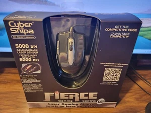 Gaming Mouse By Cyber Snipa Fierce Control V2 Laser 5000 DPI NEW, Sealed - Picture 1 of 8