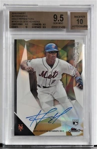 2015 Topps Finest Dilson Herrera RC Gold Refractor Finest Auto BGS 9.5/10 39/50 - Picture 1 of 1